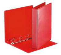 Esselte Group 49700 Essentials - Archivador para presentación (con anillas personalizable, A4, capacidad para 140 hojas, cartón recubierto de polipropileno, anillas 30 mm), color rojo