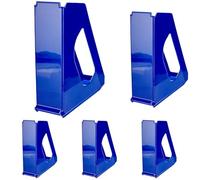 Esselte Europost 21439 - Revistero estándar, 72mm de lomo, A4, Azul (Paquete de 5)