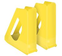 Esselte Europost - Revisteros (10 unidades, translúcidos), color amarillo