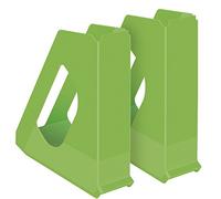 Esselte Europost - Revisteros (10 unidades, translúcidos), color verde claro