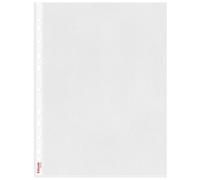 Esselte Funda de plástico A4 perforada transparente mate polipropileno 65 micras caja 100
