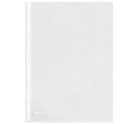 Esselte, Funda perforada multitaladro (16 taladros), tamaño folio para proteger documentos en casa, oficina o en el colegio, bolsa 10 unidades, PP (polipropileno) 100% reciclable, 85µ, 56200