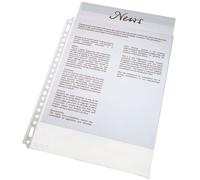 Esselte Fundas transparentes A4 | 21 agujeros de 80 micras | 100 unidades