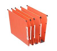 Esselte Group 21628 - Carpetas colgantes (25 unidades, 15 mm), color naranja, lomo en V para armario