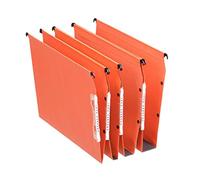 Esselte Group 21628 - Carpetas colgantes (25 unidades, 15 mm), color naranja, lomo en V para armario