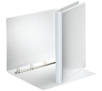 Esselte Group 49700 Essentials - Archivador para presentación (con anillas personalizable, A4, capacidad para 140 hojas, cartón recubierto de polipropileno, anillas 16 mm), color blanco