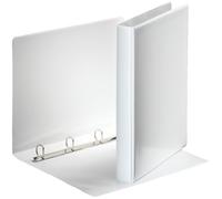 Esselte Group 49700 Essentials - Archivador para presentación (con anillas personalizable, A4, capacidad para 140 hojas, cartón recubierto de polipropileno, anillas 20 mm), color blanco