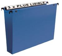 Esselte Group Premium - Carpetas colgantes (10 unidades), color azul, lomo 50mm