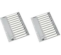 Esselte Índices numéricos de plástico, PP, Tamaño A4, Tipo 1-12, Gama ECO, Gris, 49209 (Paquete de 2)