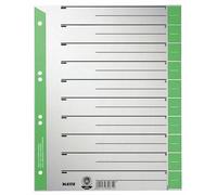 Esselte Leitz 1652-00-55 - Separadores (A4, 100 unidades), color verde verde y g