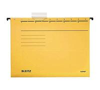 Esselte Leitz 19853015 Alpha - Carpetas colgantes (5 unidades de cartón), color amarillo