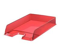 Esselte Leitz Bandeja portadocumentos Europost de Esselte, A4, Rojo translúcido, 623601