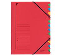 Esselte Leitz Karton - Clasificador A4, rojo