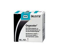 Esselte Leitz Orgacolor - Separadores de índice, azul (Paquete de 250)