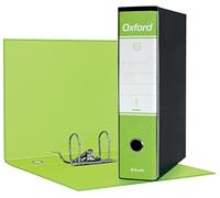 Esselte Oxford - Carpeta con mecanismo de palanca y funda, color verde lima Dorso 8 cm
