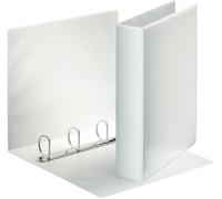 Esselte Panorama Ring Binders Deluxe, PVC 4 x 40 mm Carpeta de Anillas Blanco