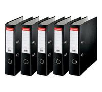 Esselte Rainbow - Archivadores con palanca (3 unidades), color azul Lomo 75 mm