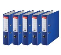 Esselte Rainbow - Archivadores con palanca (5 unidades), color azul Lomo 75 mm