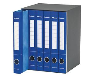 ESSELTE S65 ESSENTIALS E6 carpeta de 2 anillas - dorso 4 cm - Azul - 391965050