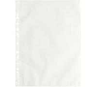Esselte Sobres perforados Deluxe, de PPL antirreflejos, para almacenar y almacenar documentos en formato 25 x 35 cm, paquete de 100 sobres, 395697700