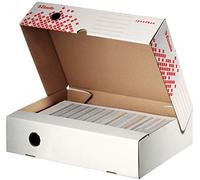 Esselte Speedbox - Organizador de almacenaje (Rojo, Color blanco, A4, 80 x 350 x 250 mm)