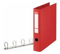 Esselte Standard 4-Ring Binders - Carpeta de cartón (anillo metálico de 4 cm, A4), color rojo