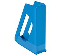 Esselte Vivida 628218 - Archivador de pie (tamaño A4, 10 unidades, ideal para folletos, documentos, carpetas y grapadoras, plástico resistente, color azul)