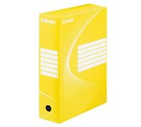 Esselte Vivida - Caja de archivador (lomo: 100 mm, 25 unidades), color amarillo