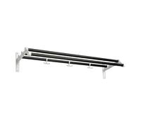 Essem Design Estante sombrerero Nostalgi 291 100 cm roble teñido de negro-blanco