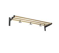 Essem Design Estante sombrerero o zapatero Nostalgi Latón. base negra