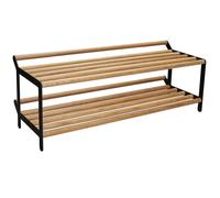 Essem Design Estante zapatero Tamburin 100 cm Roble-negro