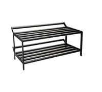 Essem Design Estante zapatero Tamburin 60 cm roble teñido de negro-negro