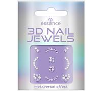 Essence 3D Nail Stickers No. 01 Violet Express Result Instant Result Holographic Glitter Nanoparticles Free Pack of 10