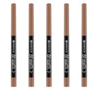 essence 8h delineador de labios mate confort, n.º 16, marrón, de larga duración, resultado inmediato, mate, vegano, sin conservantes, sin parabenos, sin micropartículas de plástico, 5 unidades (5 x