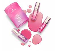 essence ACEITE LABIAL hydra kiss LIP OIL trio, con grasas, brillante, rociado, escarchado (12ml)