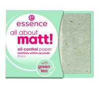 essence all about matt! papeles matificantes acabado mate (50pcs)