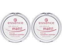 ESSENCE All About Matt polvos compactos matificantes (Paquete de 2)