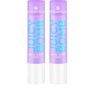 Essence Bálsamo Labial Brillante Juicy Bomb, Natural, Brillante, Rociado (2.5G) (Paquete de 2)