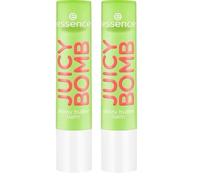 Essence Bálsamo Labial Brillante Juicy Bomb, Natural, Brillante, Rociado (2.5G) (Paquete de 2)