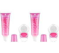 essence Bálsamo labial y brillo de labios KISS BOMB, brillante (10.8ml) (Paquete de 2)