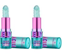essence Barra de labios AQUA JELLY COLOUR CHANGING LIPSTICK, adaptación al color, Efecto tinte, natural, translúcido (2.8g) (Paquete de 2)