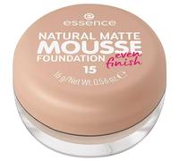 essence BASE NATURAL MATTE MOUSSE, matificante, cubriente, expresión del resultado, mate (16g)
