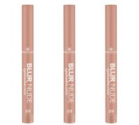 essence BLUR NUDE Eyeshadow stick nº 07, nude, duradero, altamente pigmentado, resultado inmediato, vegano, sin micropartículas de plástico, sin nanopartículas, sin perfume, 3 unidades (3 x 1,2 g)
