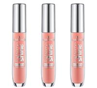 essence Brillo de labios Extreme Shine Volumen, n.º 12, nude, brillante, radiantemente fresco, translúcido, vegano, sin aceite, sin conservantes, sin parabenos, paquete de 3 (3 x 5 ml)