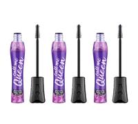 essence call me Queen dramatic lash effect mascara pack de 3, rímel negro, vegano, definidor, voluminizador, 3 x 11,5 ml