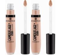 essence CAMOUFLAGE+ MATT corrector, de larga duración, matificante, cubriente, mate (8ml) (Paquete de 2)