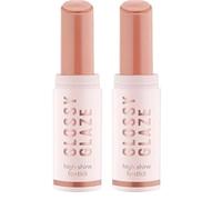 Essence Cosmetics Barra De Labios Brillante Glossy Glaze, De Gran Pigmentación, Brillante, Color Intenso, 1.9 g (Paquete de 2)