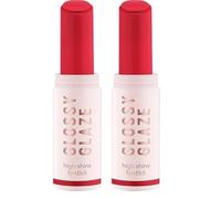 Essence Cosmetics Barra De Labios Brillante Glossy Glaze, De Gran Pigmentación, Brillante, Color Intenso, 1.9 g (Paquete de 2)