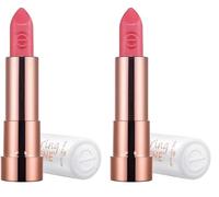 Essence Cosmetics caring SHINE barra de labios con colágeno vegano, cuidado, brillante, 3.5 g (Paquete de 2)