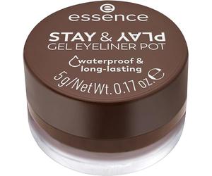Essence Cosmetics Delineador De Ojos En Gel Stay & Play, De Larga Duración, De Gran Pigmentación, No Se Mueve, Color Intenso, Mate, 5 g